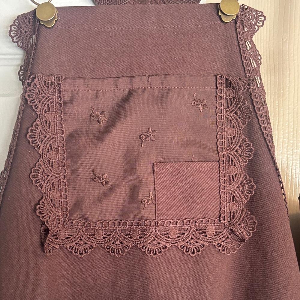Brown Overalls dress - this was worn once - Picture 4 of 11